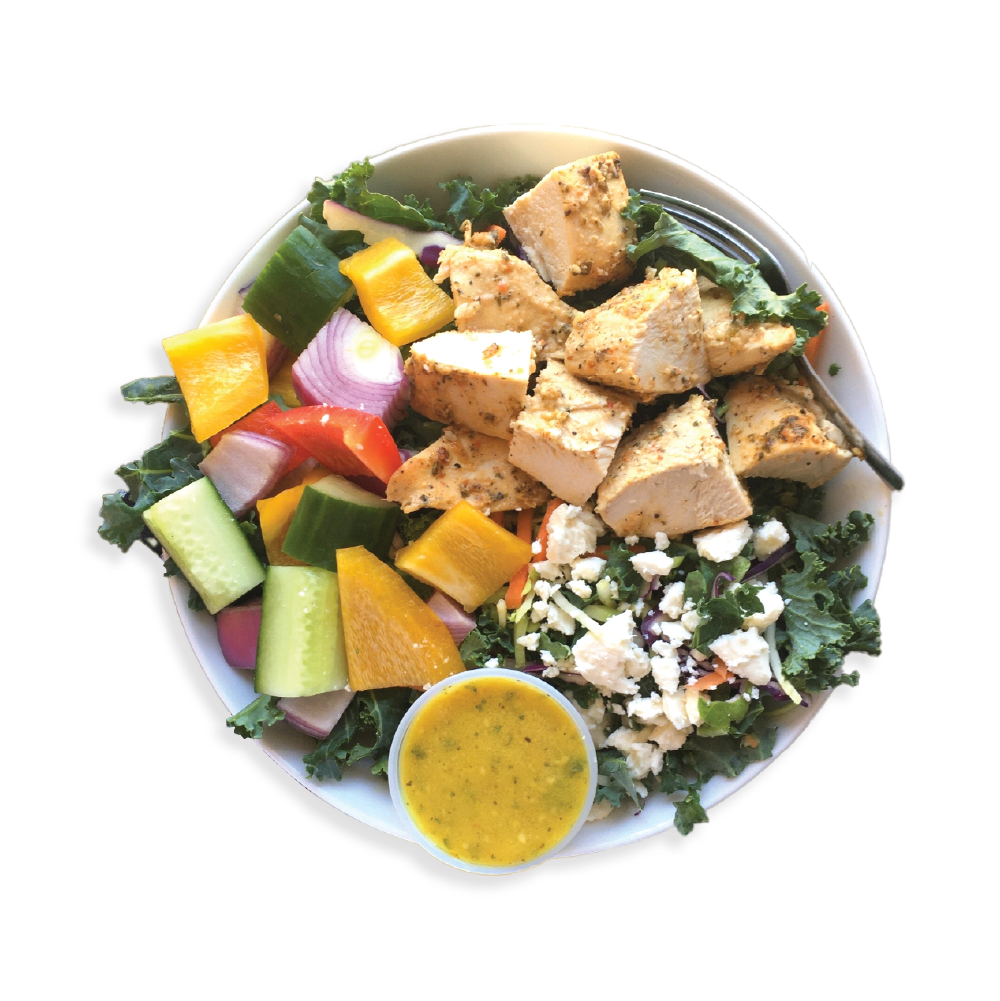 Chicken & Kale Greek Salad